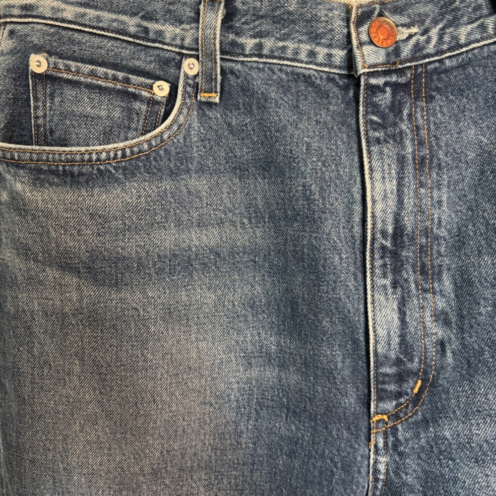 NEW AGOLDE Women 100% Organic Cotton Vintage High Rise Flare Medium Wash Jean 32 - Picture 5 of 16